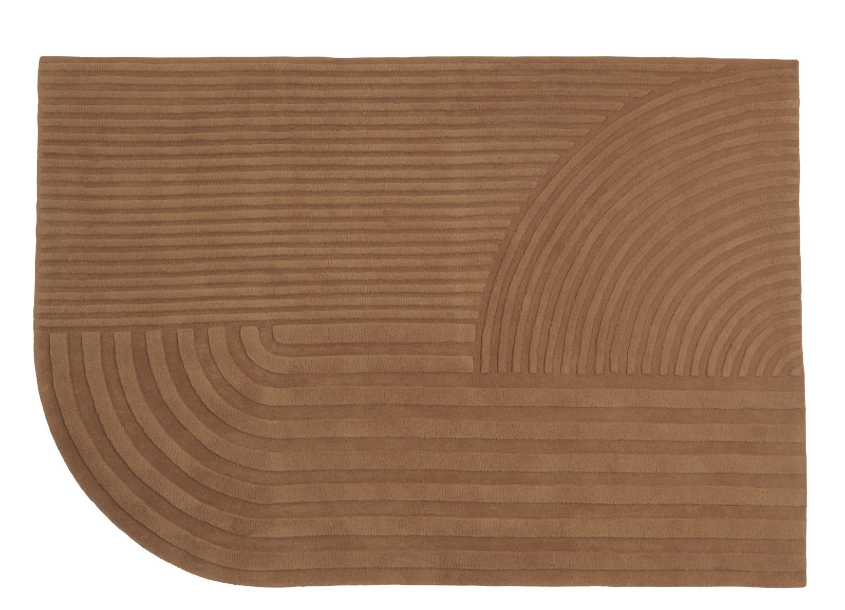 Relevo Rug Muuto 170 x 240 cm Burnt Orange